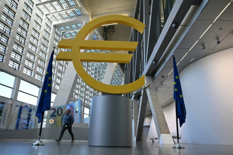Siège de la BCE à Francfort, le 30 avril 2026, en Allemagne ( AFP / Kirill KUDRYAVTSEV )