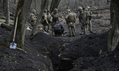 Des soldats ukrainiens, en Ukraine, le 22 janvier 2025. ( AFP / GENYA SAVILOV )