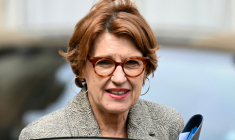 Annie Genevard à Paris, le 7 mai 2025. ( AFP / BERTRAND GUAY )