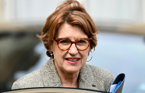Annie Genevard à Paris, le 7 mai 2025. ( AFP / BERTRAND GUAY )