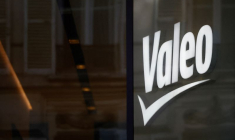 Le logo de l'équipementier automobile Valeo à Paris