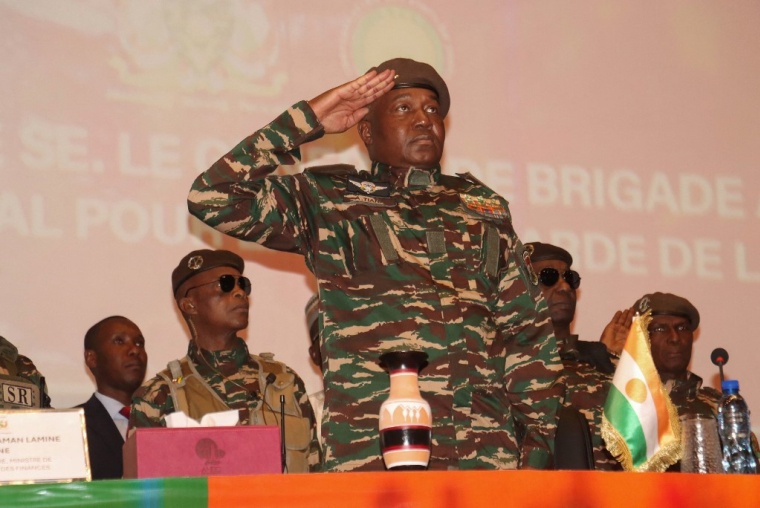 Abdourahamane Tiani à Niamey, au Niger, le 15 février 2015. ( AFP / - )