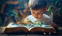 Les livres pour les enfants connaissent bien peu de frontières de genres : garçons et filles ont les mêmes goûts et certains vieux classiques de la littérature de voyage peinent à se faire une place dans le cœur des enfants d’aujourd’hui. (crédit : Adobe Stock / photo générée par IA)