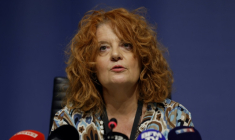 La procureure de Paris, Laure Beccuau, le 3 mai 2025 à Paris ( AFP / Ian LANGSDON )
