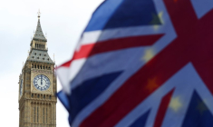 L' Union Jack à l'extérieur du Parlement britannique