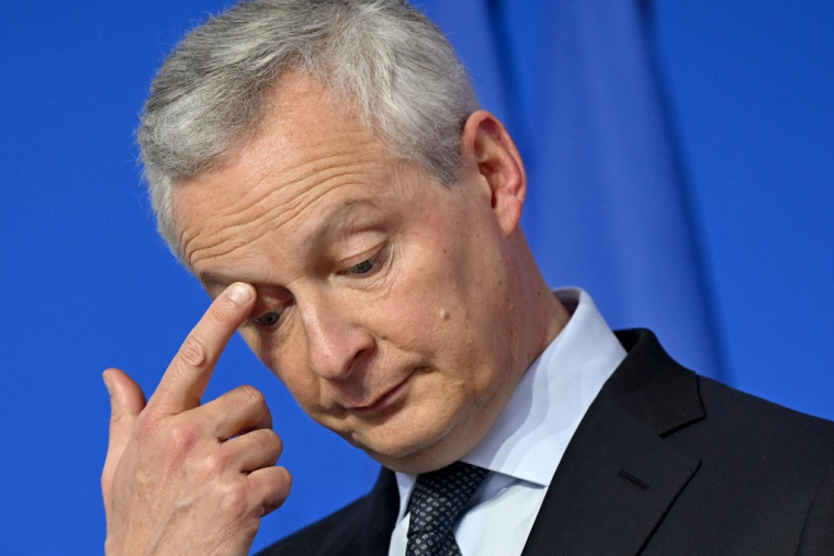 Bruno Le Maire à Meudon, le 8 avril 20024. ( AFP / BERTRAND GUAY )