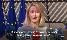 "Il est urgent de montrer notre soutien à l'Ukraine", lance Kallas