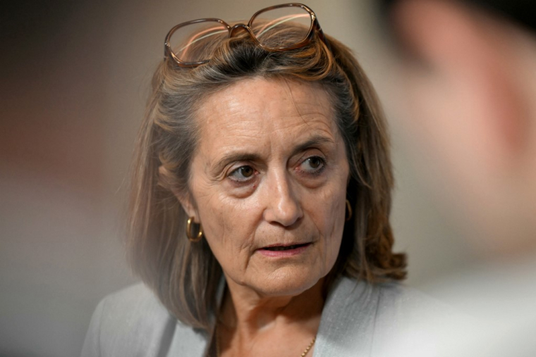 Sophie Primas, à Paris, le 19 juin 2025 ( AFP / MARTIN LELIEVRE )