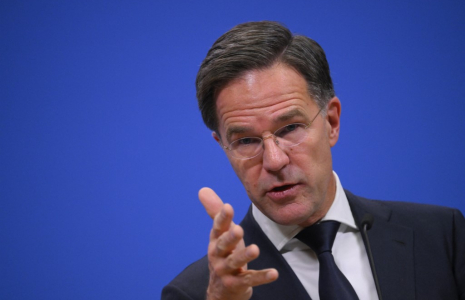 Mark Rutte, le 3 décembre 2024, à Bruxelles ( AFP / JOHN THYS )