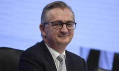 Laurent Guillot, directeur général du groupe Emeis le 28 juillet 2022 à Paris ( AFP / JULIEN DE ROSA )