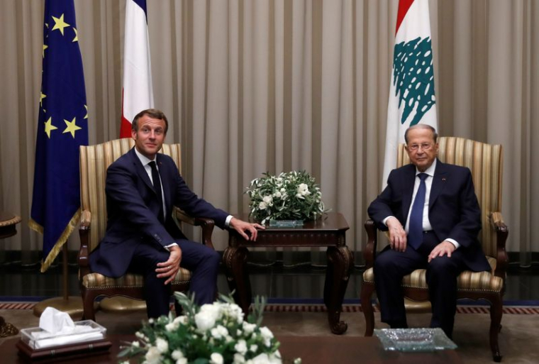 LIBAN: MACRON INSISTE AUPRÈS D'AOUN SUR L'URGENCE DE LA SITUATION