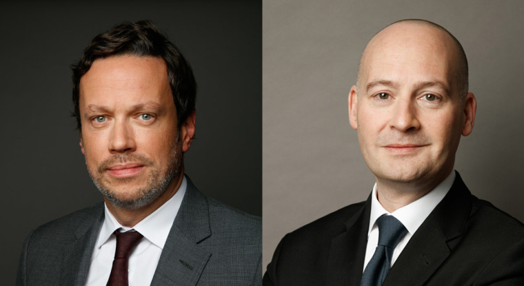 Raphaël Thuin, responsable des stratégies de marchés de capitaux et Jean-Marc Delfieux, responsable de la gestion obligataire chez Tikehau Capital. (© DR)