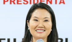 La candidate de droite Keiko Fujimori, vainqueure de la présidentielle au Pérou, ici le 24 juin 2026 à Lima ( AFP / Connie FRANCE )