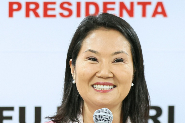 La candidate de droite Keiko Fujimori, vainqueure de la présidentielle au Pérou, ici le 24 juin 2026 à Lima ( AFP / Connie FRANCE )
