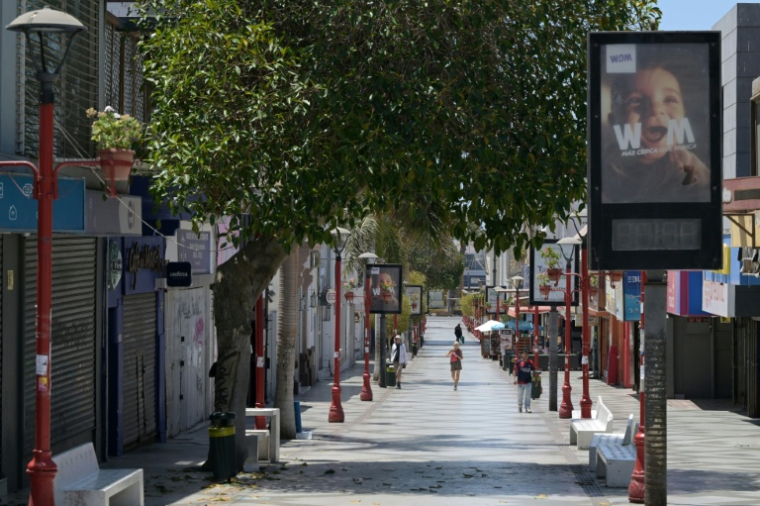Une rue de la ville d'Arica, au Chili, le 30 novembre 2025 ( AFP / RODRIGO ARANGUA )