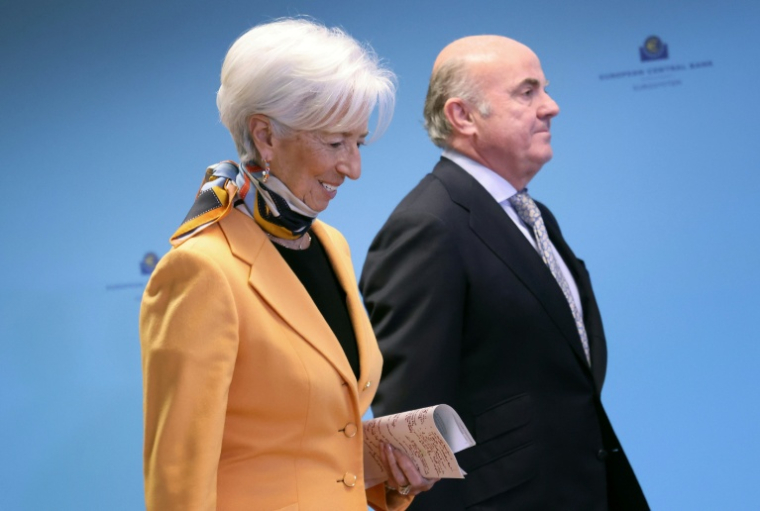 L'Eurogroupe doit lancer le processus de nomination du successeur du vice-président de la BCE, Luis de Guindos ( AFP / Daniel ROLAND )