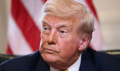 Donald Trump à Turnberry, en Ecosse, le 27 juillet 2025. ( AFP / BRENDAN SMIALOWSKI )