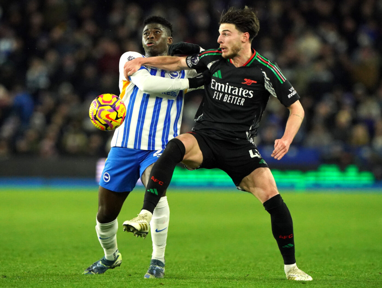 Arsenal rate le coche à Brighton