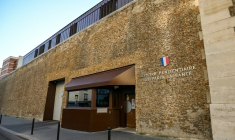 L'entrée de la prison de la Santé à Paris, le 6 novembre 2020 ( AFP / BERTRAND GUAY )