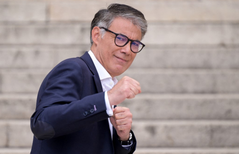 Olivier Faure à Paris, le 1er juillet 2024. ( AFP / BERTRAND GUAY )