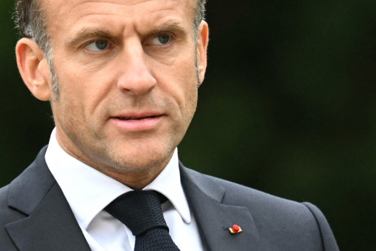 Emmanuel Macron, le 3 octobre 2025, à Luxembourg ( AFP / NICOLAS TUCAT )