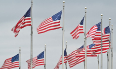 Des drapeaux américains