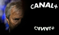 Le patron de Canal+ Vincent Bolloré le 13 janvier 2026 (montage photo) ( AFP / JULIEN DE ROSA )