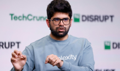 Aravind Srinivas, cofondateur et PDG de la start-up d'IA Perplexity, lors du TechCrunch Disrupt, le 30 octobre 2024 à San Francisco, en Californie ( Getty / Kimberly White )