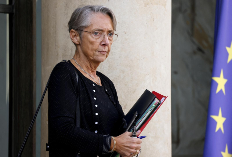 La Première ministre Elisabeth Borne le 19 octobre 2022 à Paris. ( AFP / LUDOVIC MARIN )