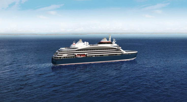 GTT a annoncé qu'il sera le fournisseur des réservoirs GNL du premier brise glace de croisière à propulsion hybride au monde. (© Ponant Stirling Design International)