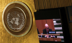 VOTE À L'ONU SUR UNE SUSPENSION DE LA RUSSIE DU CONSEIL DES DROITS DE L'HOMME