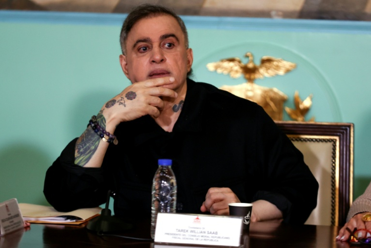 Le procureur général Tarek William Saab lors d'une réunion de la Commission d'amnistie à l'Assemblée nationale, le 7 février 2026 à Caracas, au Venezuela ( AFP / Pedro MATTEY )