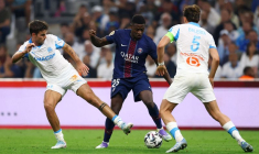 L'OM et le PSG s'oppose lors d'un match de Ligue 1 à Marseille