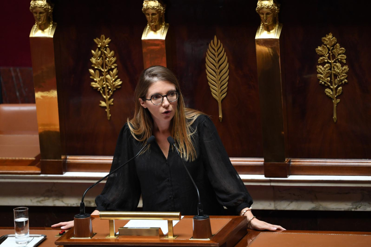 Aurore Bergé à l'Assemblée nationale, à Paris le 11 juillet 2022. ( AFP / Alain JOCARD )