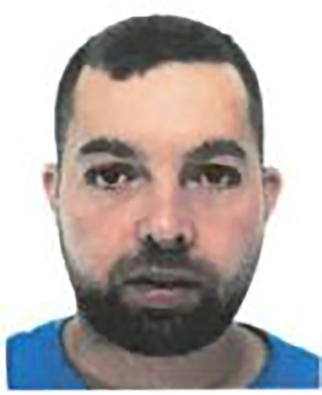 Photo d'Abdelkader Bouguettaia obtenue le 20 juin 2025, après son extradition de Dubaï, par l'AFP auprès d'Interpol ( INTERPOL / Handout )