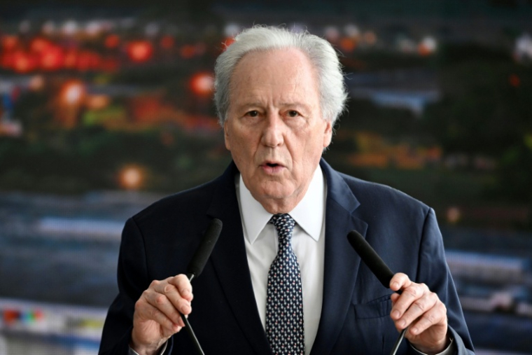 Le ministre brésilien de la justice Ricardo Lewandowski lors d'une cérémonie marquant le 3e anniversaire des émeutes du 8 janvier 2023, à Brasilia, le 8 janvier 2026 ( AFP / Evaristo Sa )