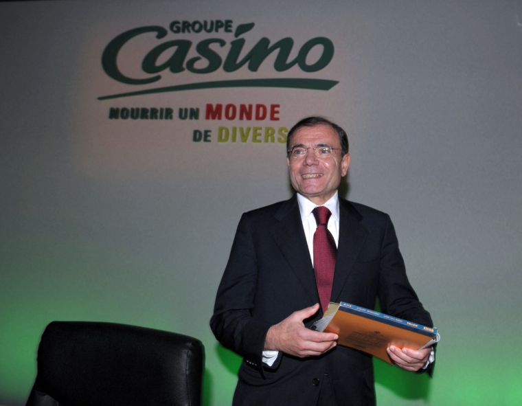 Jean-Charles Naouri à Paris, le 21 février 2013. ( AFP / ERIC PIERMONT )