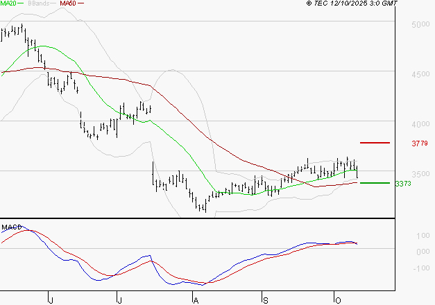 RENAULT SA : Une consolidation vers les supports est probable