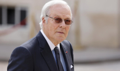 David Rothschild, à la tête de la holding Concordia de la famille Rothschild, le 7 mai 2022 à l'Élysée. ( AFP / LUDOVIC MARIN )