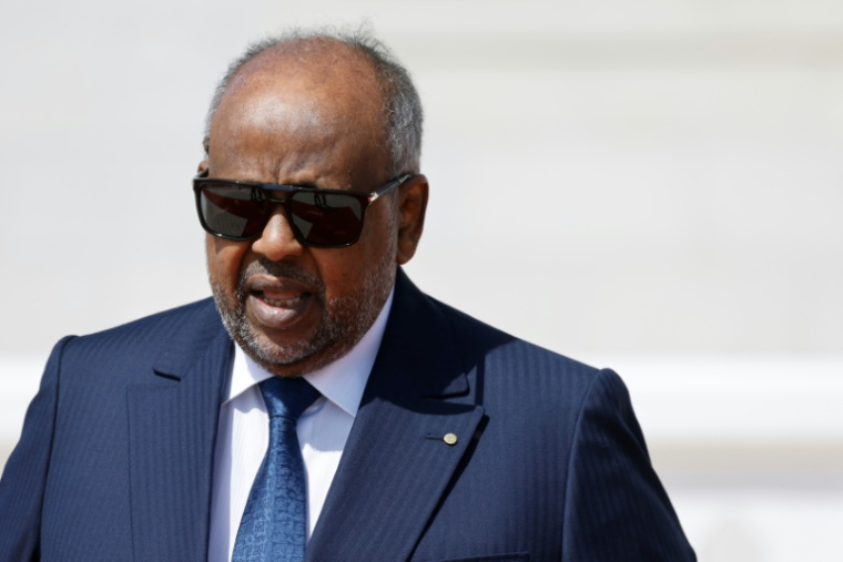Le président djiboutien Ismaïl Omar Guelleh à Djibouti le 21 décembre 2024 ( AFP / Ludovic MARIN )