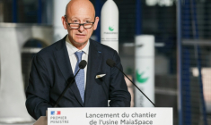 Le président exécutif d'ArianeGroup Christophe Bruneau à Vernon, près de Paris, le 4 septembre 2026  ( AFP / Thomas SAMSON )