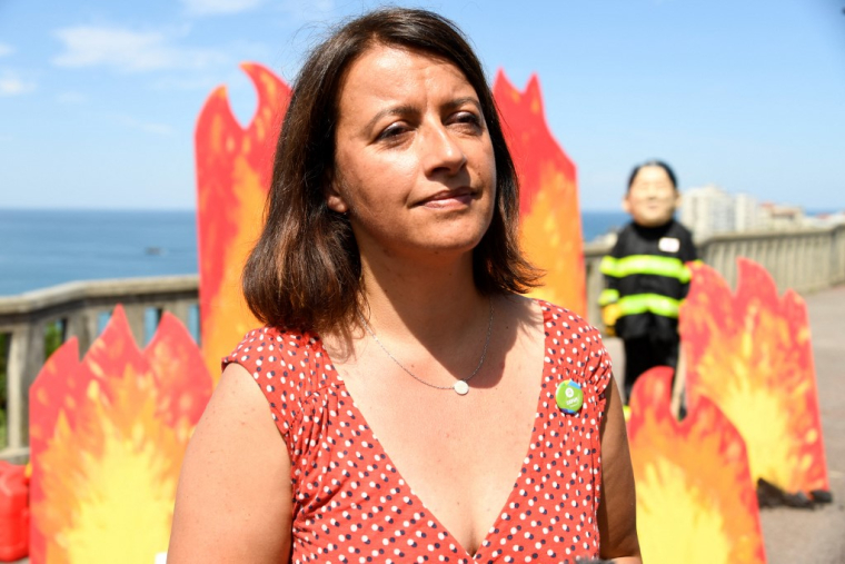 Cécile Duflot à Biarritz, le 23 août 2019. ( AFP / BERTRAND GUAY )
