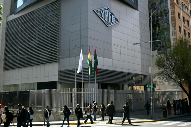 Le siège de la société publique bolivienne Yacimientos Petrolíferos Fiscales Bolivianos (YPFB), le 2 septembre 2026 à La Paz ( AFP / AIZAR RALDES )
