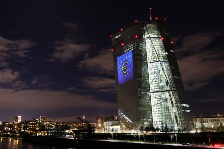La façade du siège de la Banque centrale européenne (BCE) à Francfort