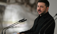 Volodymyr Zelensky, à Madrid, le 18 mars 2026 ( AFP / JAVIER SORIANO )