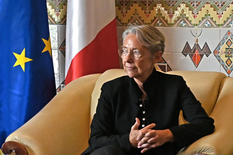 La Première ministre Elisabeth Borne le 9 octobre 2022 à Alger. ( AFP / ALAIN JOCARD )