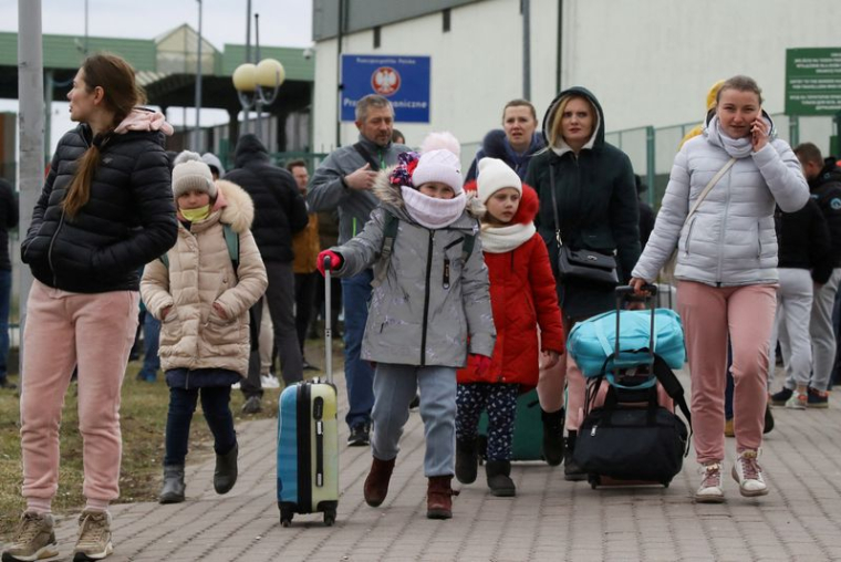 QUELQUE 100.000 UKRAINIENS SONT ENTRÉS EN POLOGNE DEPUIS L'INVASION RUSSE