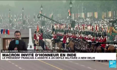 Emmanuel Macron en Inde : une visite d'Etat en pleine campagne