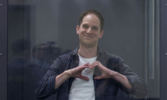 Evan Gershkovich, journaliste au Wall Street Journal, lors d'une audience au tribunal de Moscou