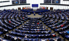 La présidente de la Commission européenne Ursula von der Leyen au Parlement européen
